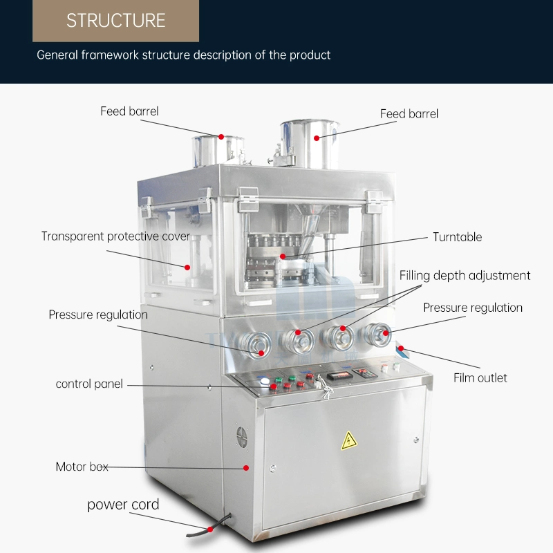 Tianhe Automatic Rotary Medical Tablet Press Maßgeschneiderte Ausrüstung