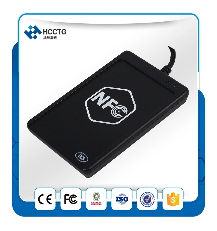 Pequeño pago NFC USB Lector de tarjetas de control de acceso RFID ACR1251U.