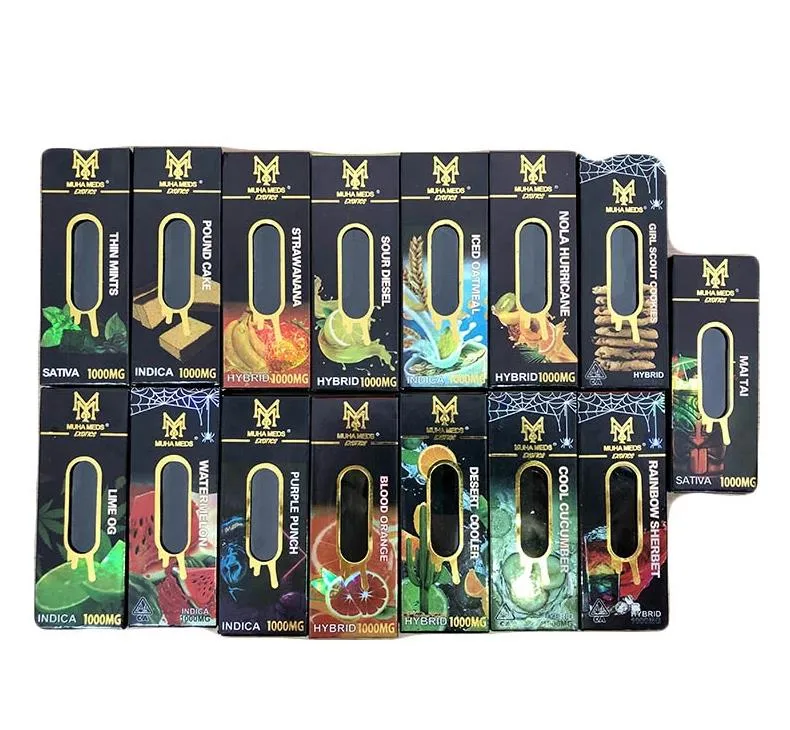 Metal Tip Gold Muha Meds Vape Cartridge Packaging Box Cartridge Empty Vape Pen Cartridge Set - China Muha Meds Cartridge Set, Muha Meds Vape Cart