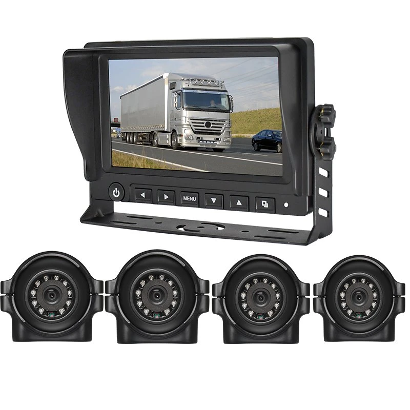 7" LCD Monitor HD 12V/24V 4pin IR LED CCD Reversing Camera Car Truck Caravan