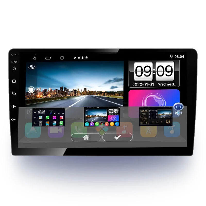 1 DIN universal IPS 1024*600 La pantalla táctil Android 2 +32g Bt/GPS/WiFi /Mirror Link/AM/Carplay/DSP Navegador GPS para coche