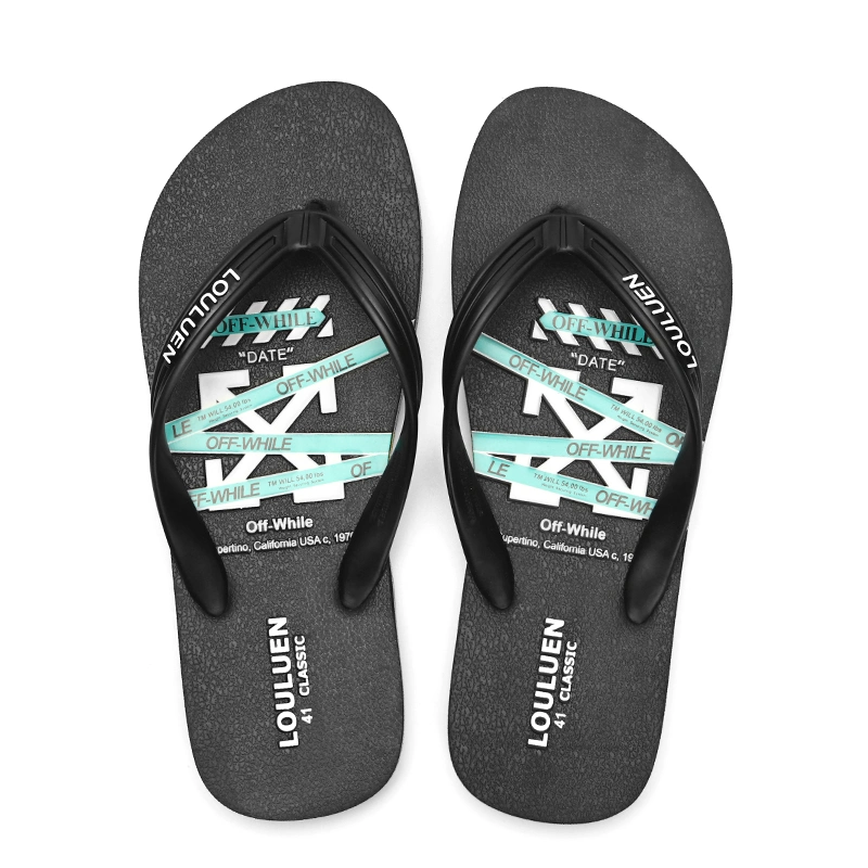 2022 Latest Factory Direct Outdoor Custom Summer Pcv Slipper Popular Style Flip Flops Beach Men Non-Slip Flip Flops