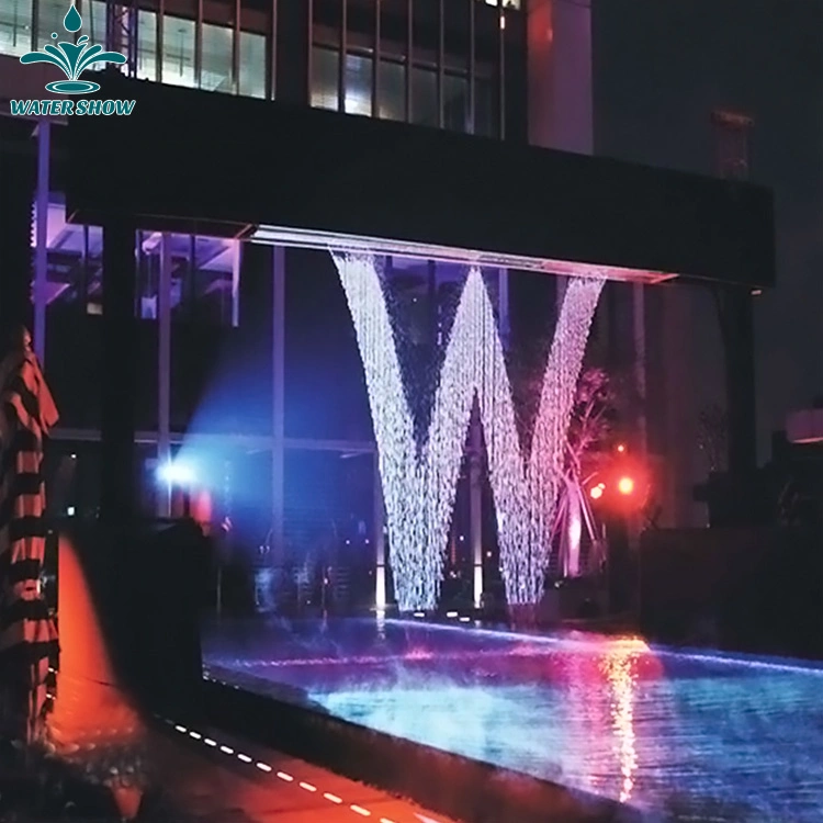 La música de baile de luz LED cortina de agua digital