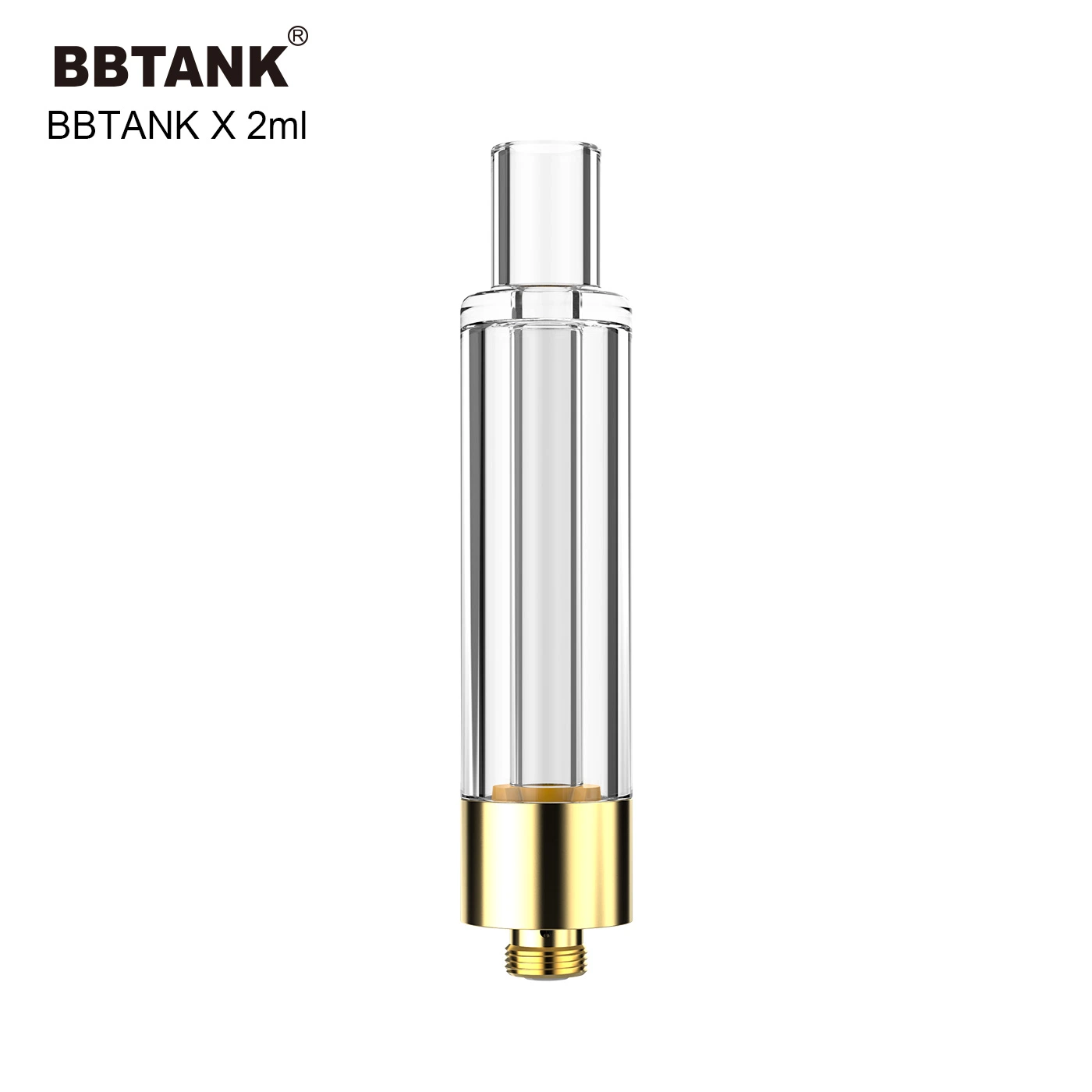 Cartucho de rosca 510 Bbtank OEM Vaso Vacío Vape Atomizer 1ml Caja deslizante de cristal cerámico 510 Vape vaporizador