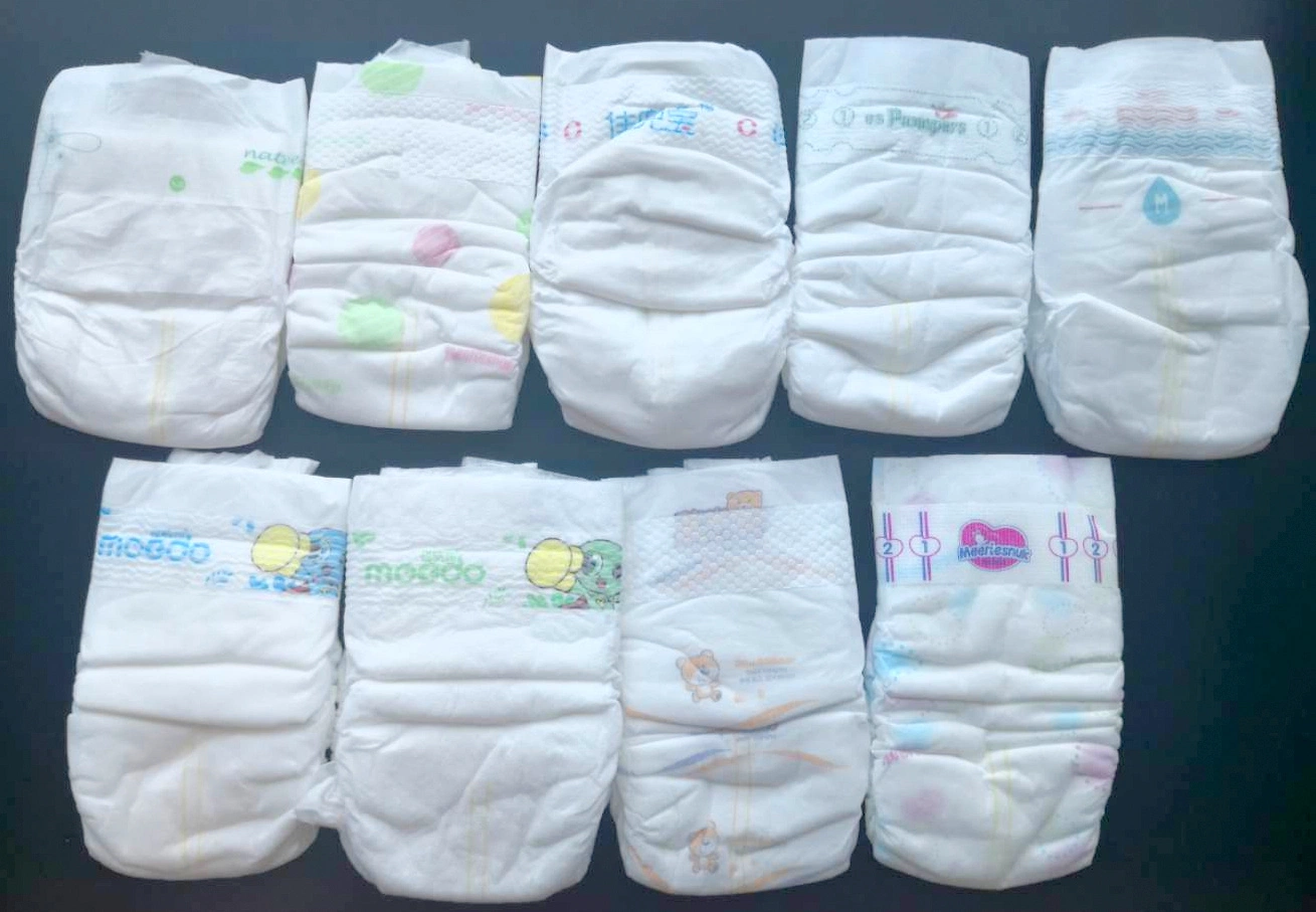 High quality/High cost performance 100% Cotton Baby Cloth Eco Friendly Diapers Ultra Absorbent Premium Natural Disposable Baby Diapers Biodegradable Bamboo Nappies Baby Diapers