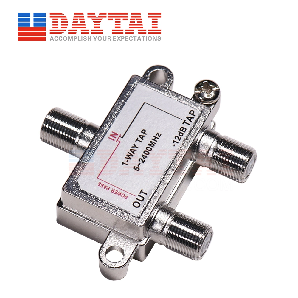 5-2400 MHz CATV RF Tap and Splitter 1 Way Satellite Tap