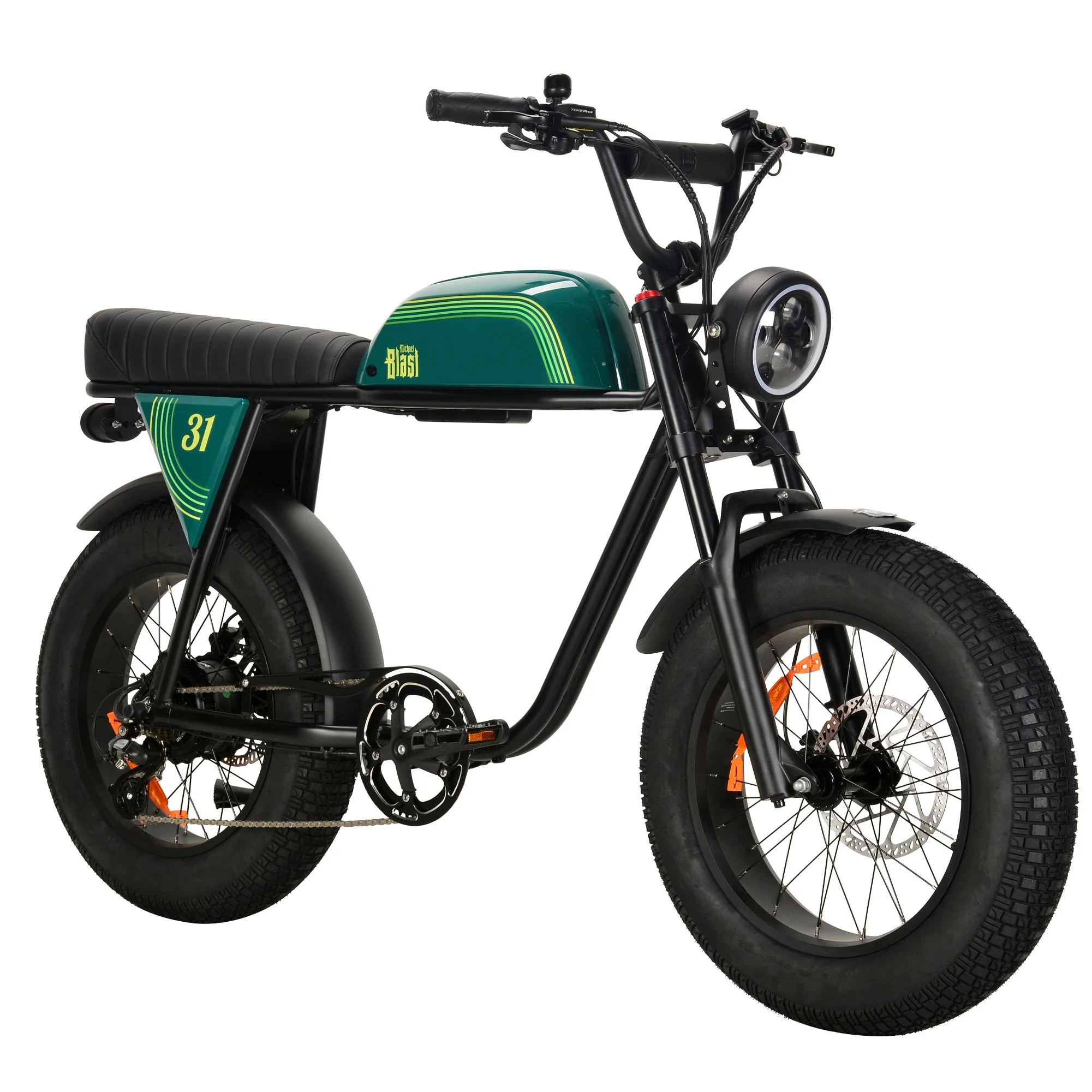 Fat Tire 750W Dual Battery Option Long Seat for 2 Persons Electric Mopped