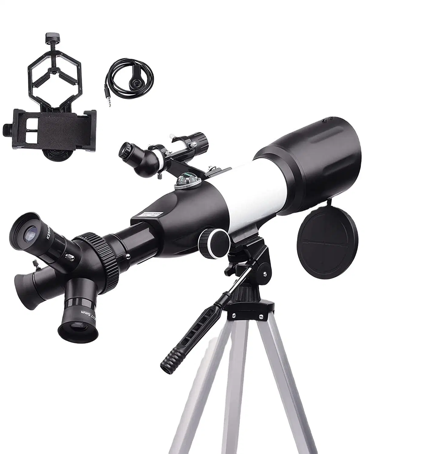 Basic Customization 3 Rotatable Eyepieces 70mm Aperture Astronomical Refraction Telescope