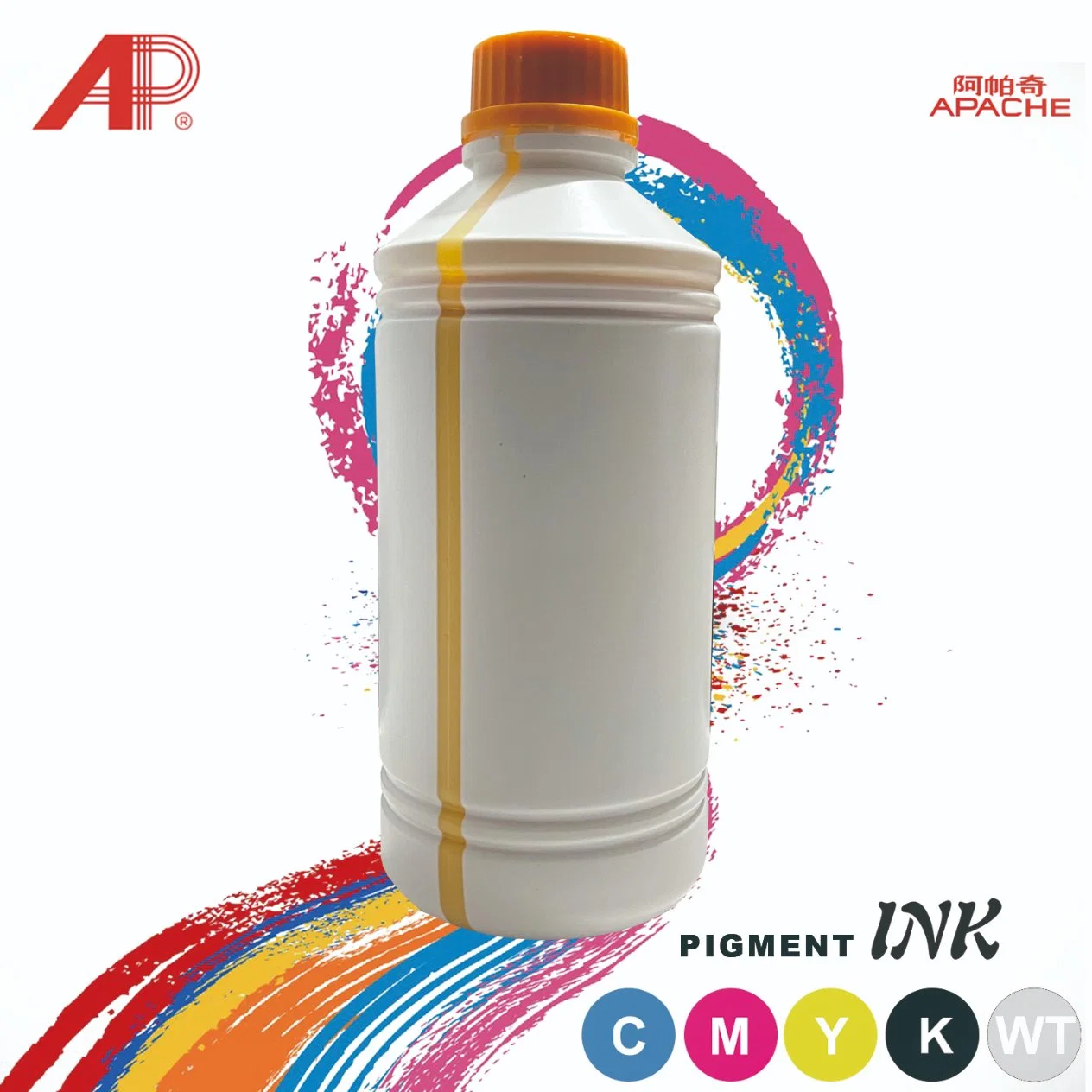 Popular and Vivid Color Dtf Pigment Ink Cmyk+W Color