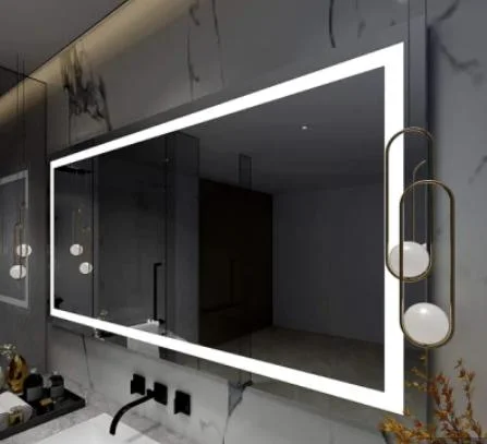 Venda por grosso de fábrica do sensor de toque Home decoração de paredes móveis de beleza montado na parede compõem Smart LED LED de casa de banho privada com espelho o desembaciador e colunas Bluetooth
