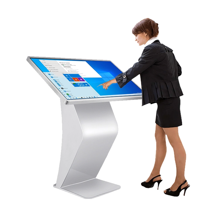 55 65 HD All-in-One Pcap Floor Stand Kiosk WiFi Touch Screen Signage Information Display