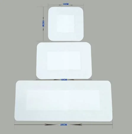 HD5 Disposable Sterile Surgical Adhesive 10X25cm Non Woven Wound Care Dressing with Abrobant Pad