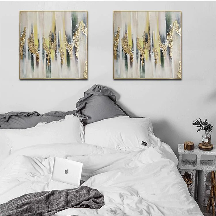 Nordic Abstract Arts Home Decorative Bedroom Wall Hanging Picture Large Handmade Oil Paintings