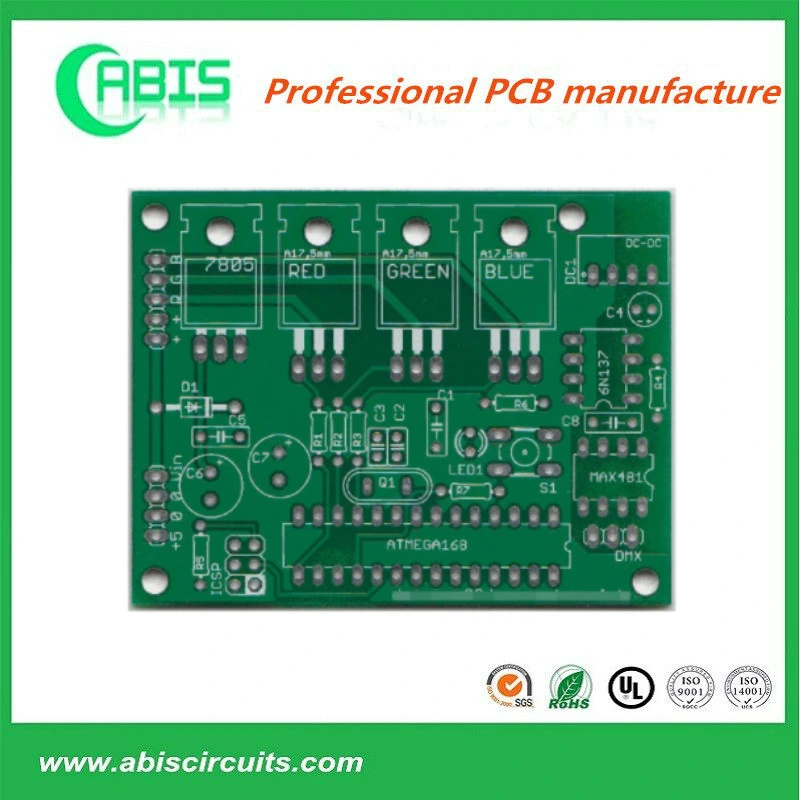 4 Layer Fr4 Tg170 0.6mm Thickness Finished PCB Circuit Board with Enig 2 U"