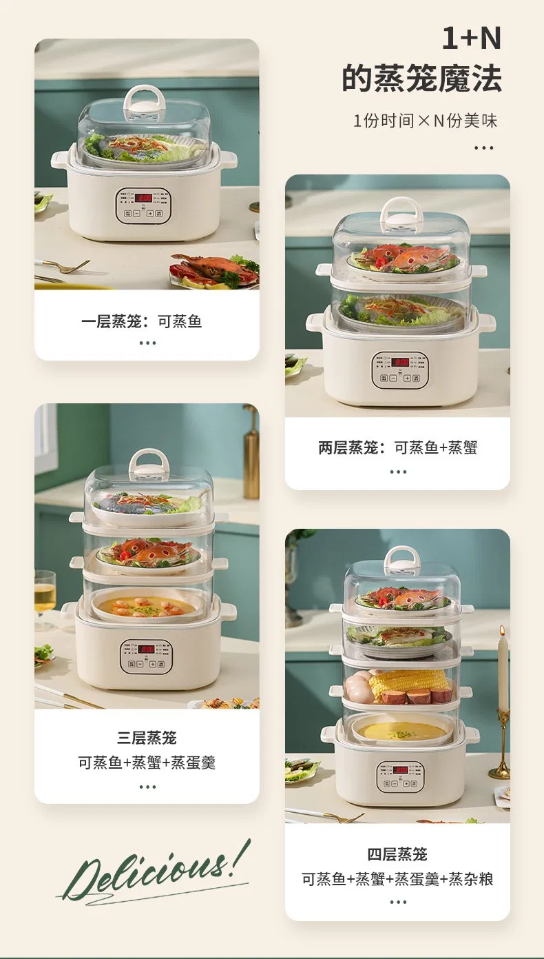 Manufacturer Direct Selling Multifunctional Non Stick Cooker/ Electric Steamer