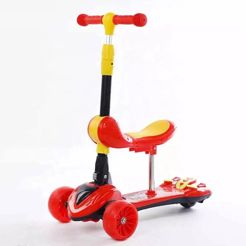 Großhandel/Lieferant günstigste 3 in 1 faltbare Kinder Kick Kind Spielzeug Balance Bike Scooter 3 Rad mit Sitz für Kinder Alter 2 3-4 5 10 Jahre