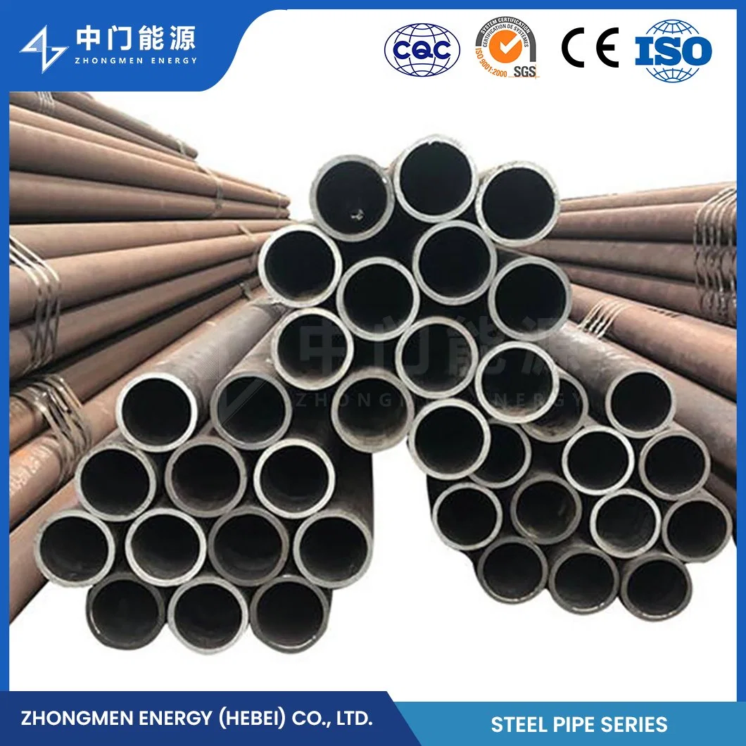 Zhongmen Energy Q235 material Straight Seam tubo soldado China ERW Tubería de escayola Proveedor Grado 40 Sphd ST15 material Alta frecuencia Tubo soldado de costura recto