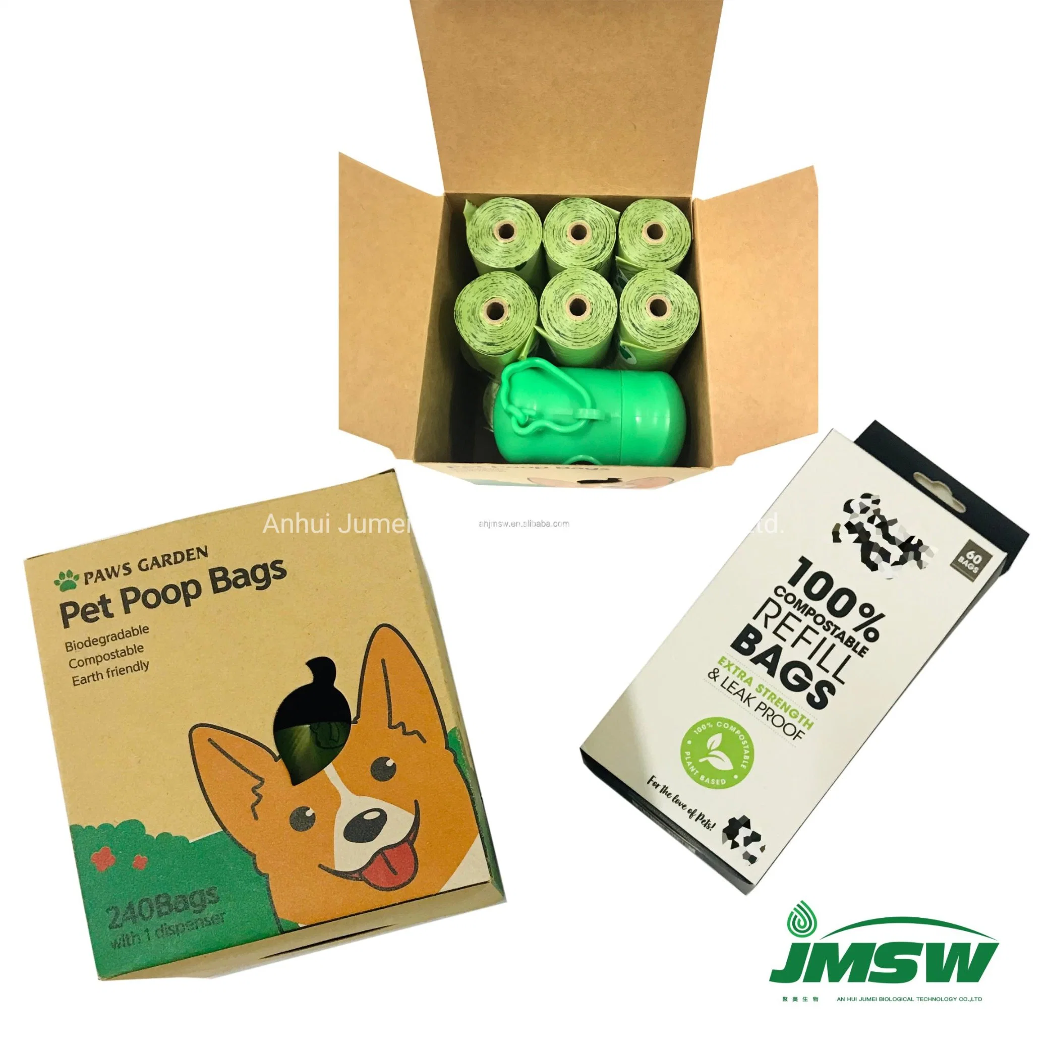 Custom Logo Printed Biodegradable Dog Waste Poop Bag