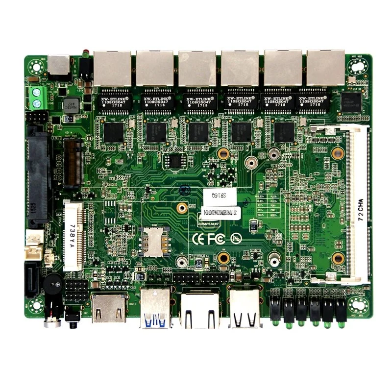 Industrial Motherboard M. 2 I3-5010u 2USB2.0 with DDR3 Firewall Hardware 6LAN HD SATA 2USB3.0 Firewall Appliance