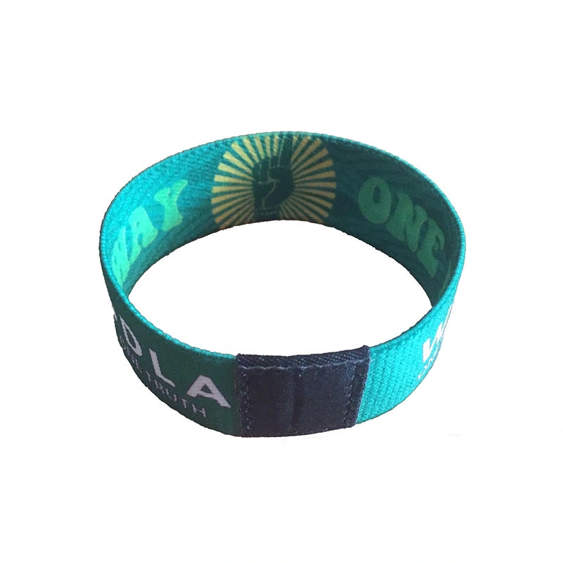 Bracelet textile RFID 125 kHz imprimé sur mesure bracelet souple RFID