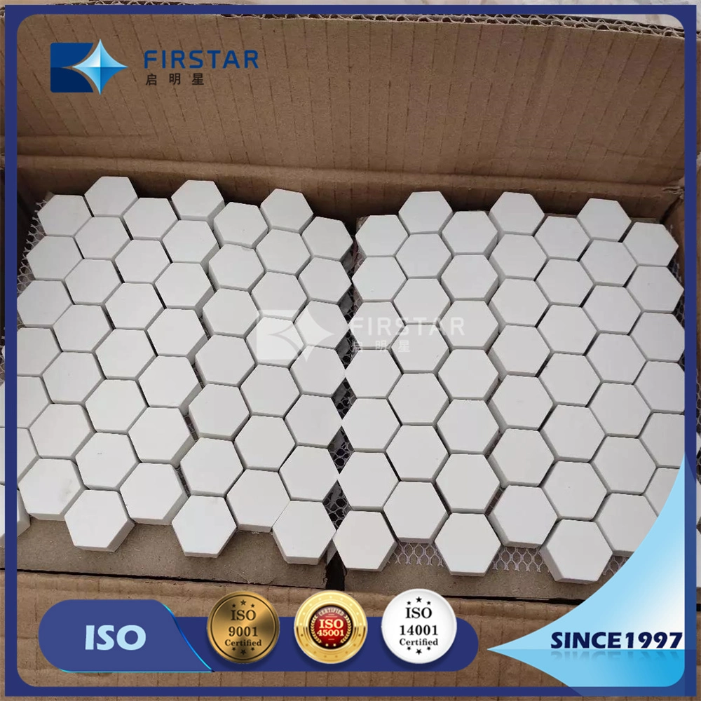 150*150mm Alumina Hexatile Mat on Mesh Backing for Metal Surface Wear Protection