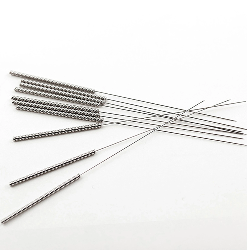 Yuan Nian 500 PCS Plastic Bag Stainless Steel Handle Without Loop Acupuncture Needle with Tube