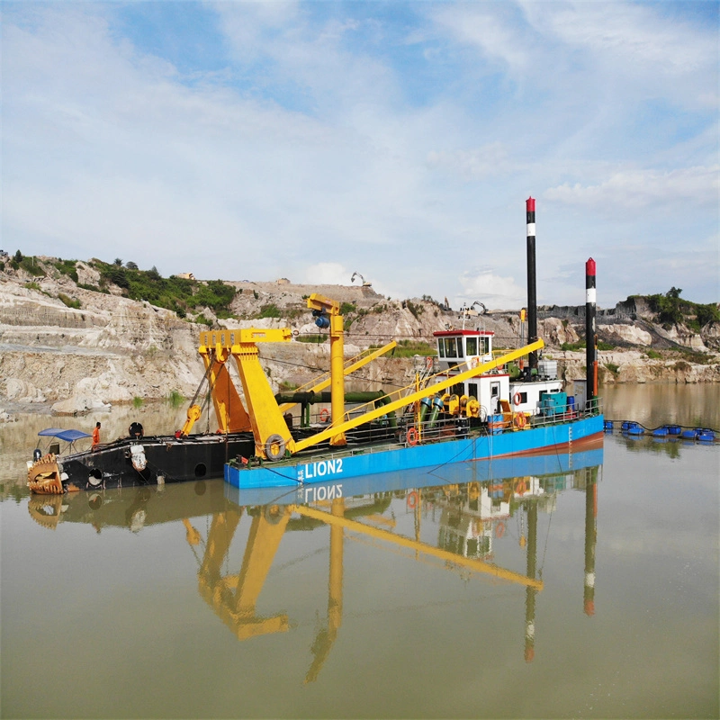 Máquina de dragagem de sucção de corte de areia com fluxo de água totalmente novo e automático personalizado de 3500/4000/5000/6000m3 / Máquina de dragagem de mineração a diesel hidráulica / lama para equipamento de draga.