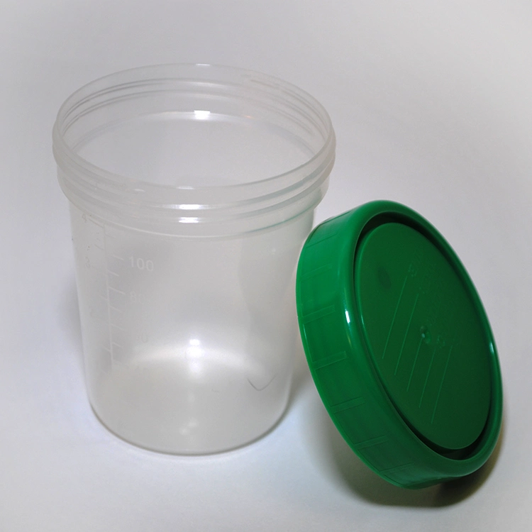 Sample Collection Urine Container Medical Cup Sterile Plastic 60ml 40ml 20ml 120ml with Lid 1years