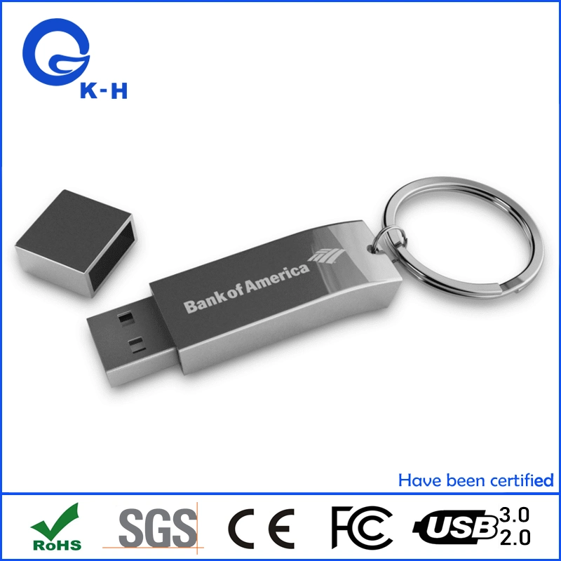 USB de metal 2,0 3,0 A Memória Flash Disk 16GB, 32GB para casamento dom