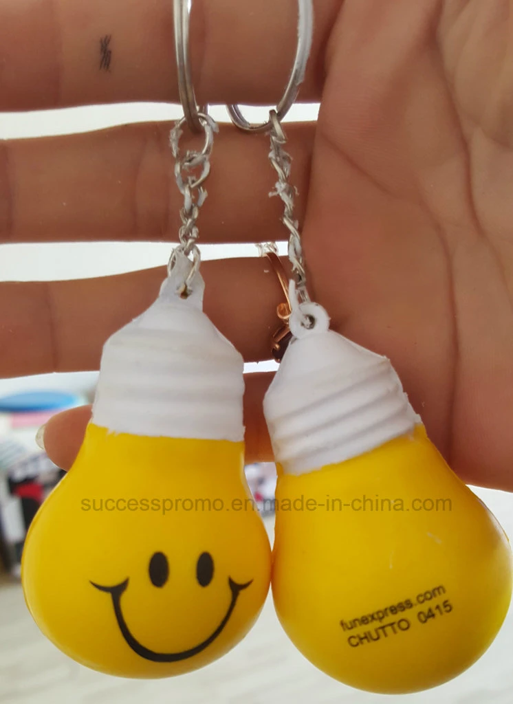 Promotional Bulb Shape PU Foam Anti Stress Ball