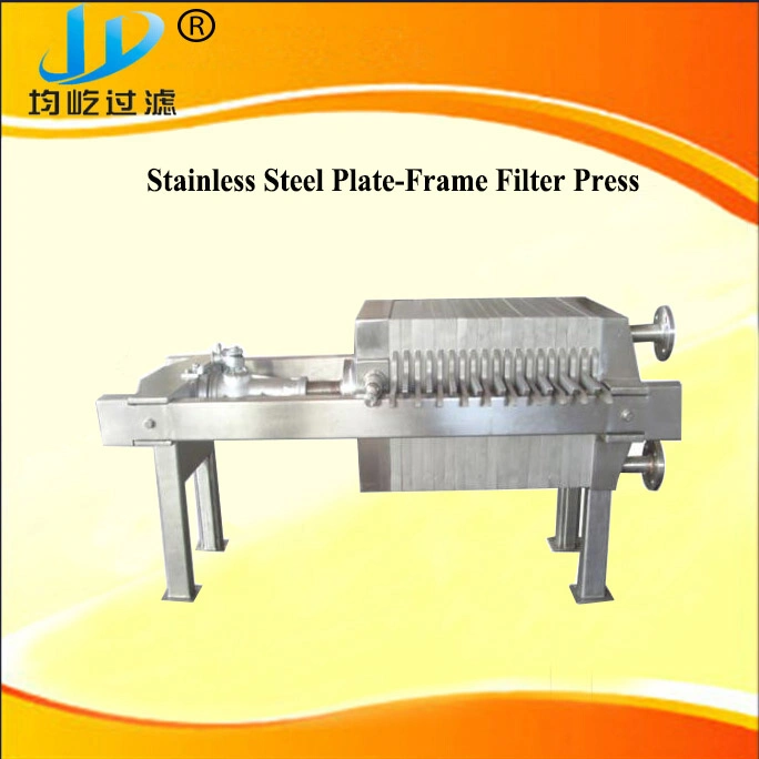 304ss Plate and Frame Industrial Lactase Enzyme Filtration Filter Press