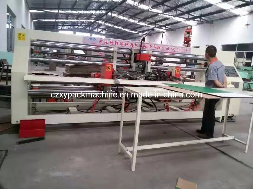 Semi-Automatic Double Head Corrugated Box Stapling Machinery