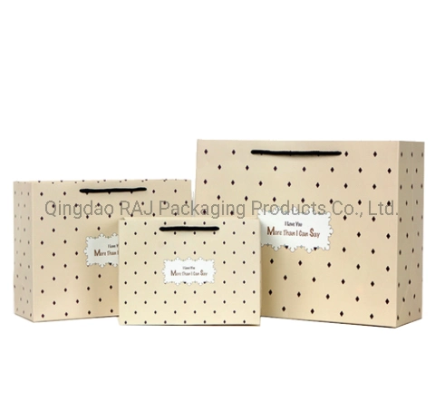 La impresión personalizada de la moda de joyería cosmética Embalaje de regalo bolsas de papel