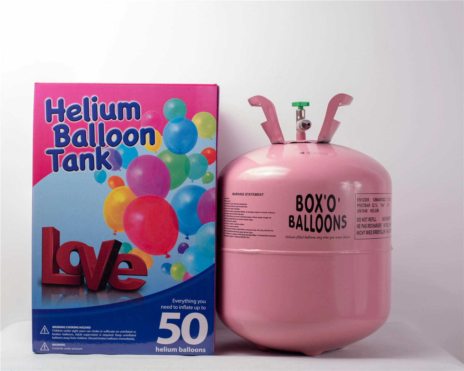 Balloon Time Disposable Helium Tank