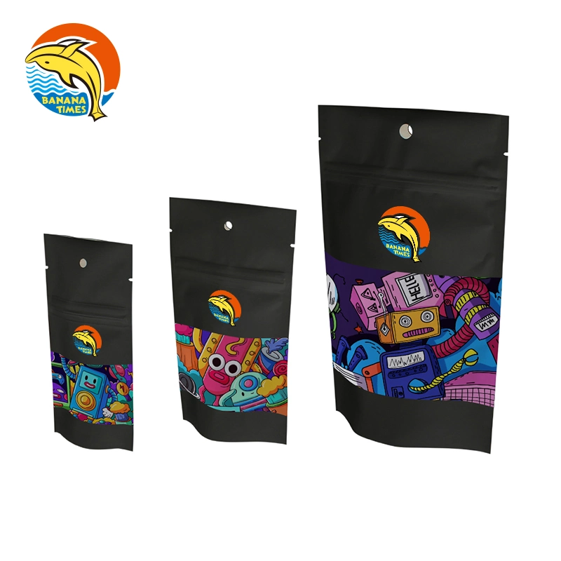 Impressão personalizada de sacos de plástico Pouch Candy Rainbow Holográfico de Mylar de Embalagem