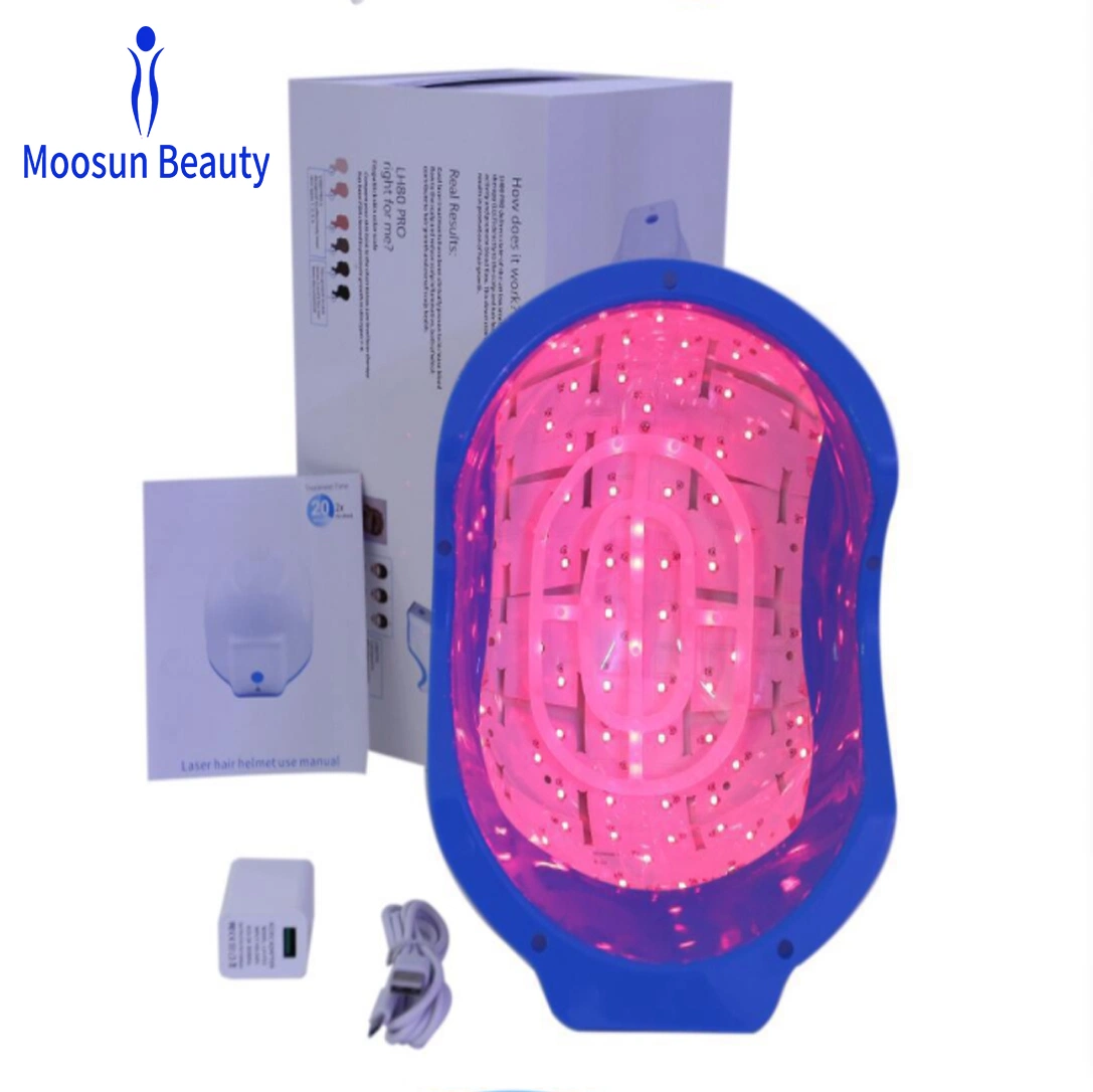 Rechargeable Laser Therapy Hair Growth Helmet Equipment 678nm Treatment Beauty Equipments