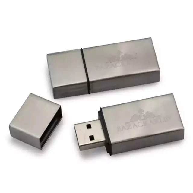 Logótipo de dispositivo de memória USB de 8 GB e 32 GB de 32 GB em metal Unidade de caneta USB com memória Flash Disk