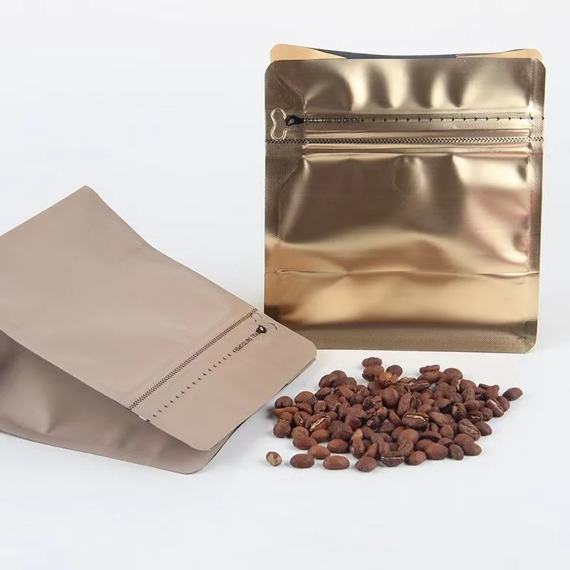 Custom Capacity Waterproof Plastic Food Packing Bag Orang Juice Coffee Powder Zip Lock Pouch Resealable Valve Pouch Package