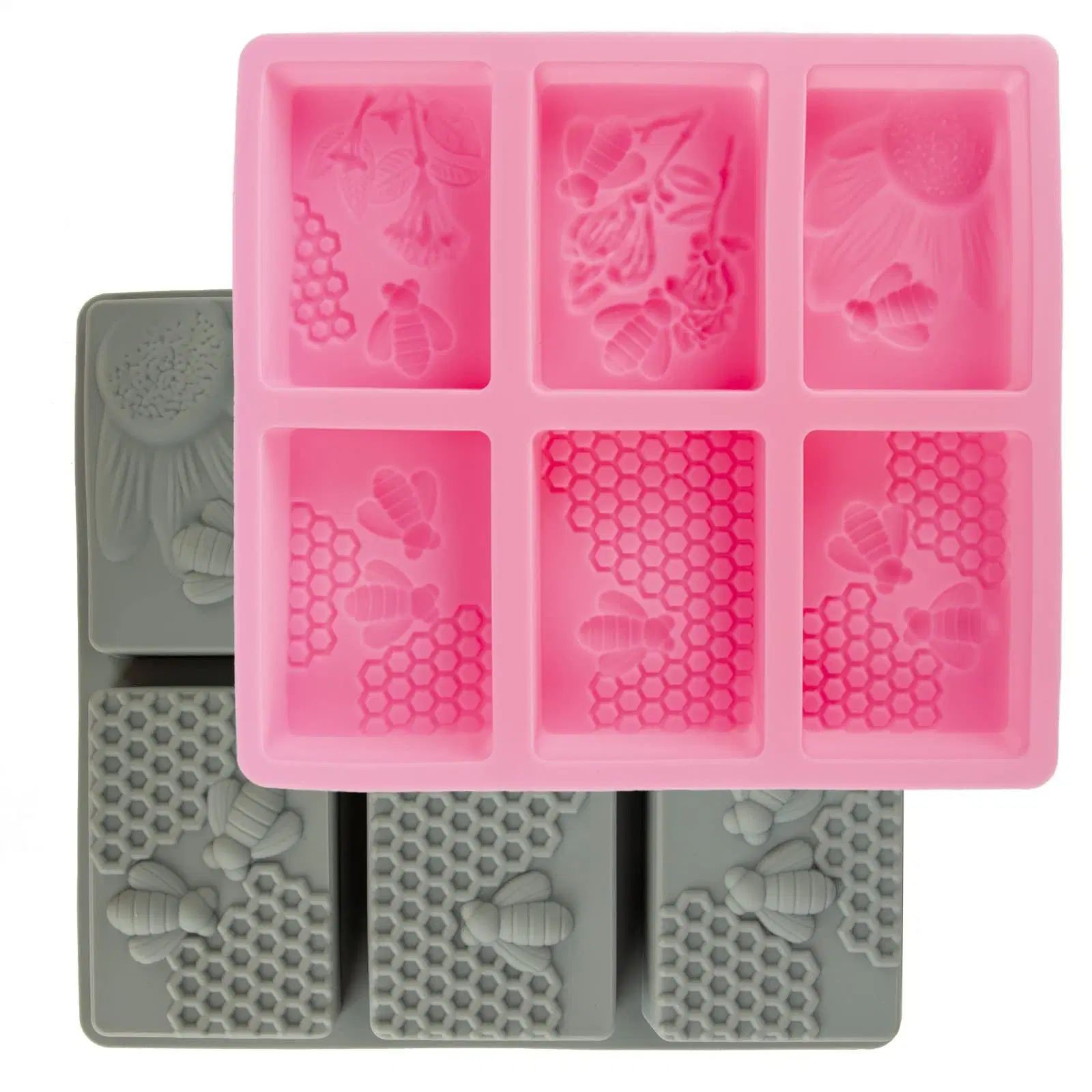 3D Honeybee Silicone Soap Set Homemade Craft Cake Chocolate Ice-Cube Tray Mold