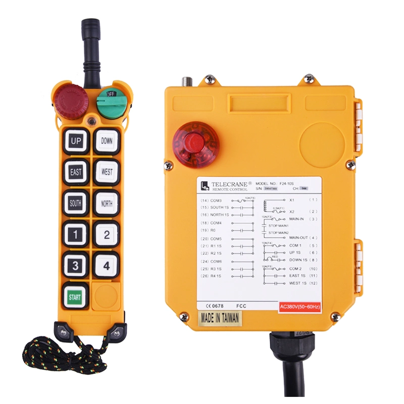 F24-10s sem fio Controle Remoto Industrial impermeável RC TRANSMISSOR RECEPTOR