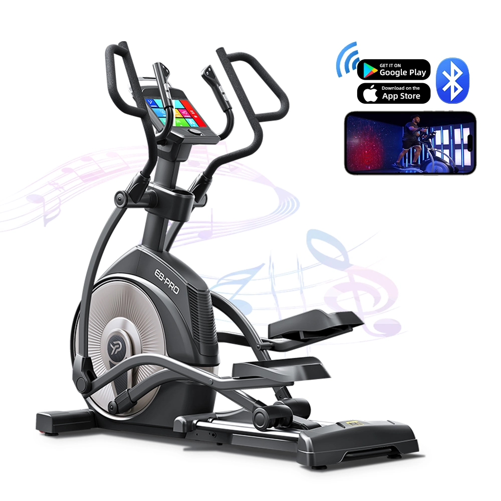 Ypoo Home Commercial Fitness Elliptical con FREE Yifit APP Deporte Máquina elíptica Auto 21 nivel Elliptical Trainer E8