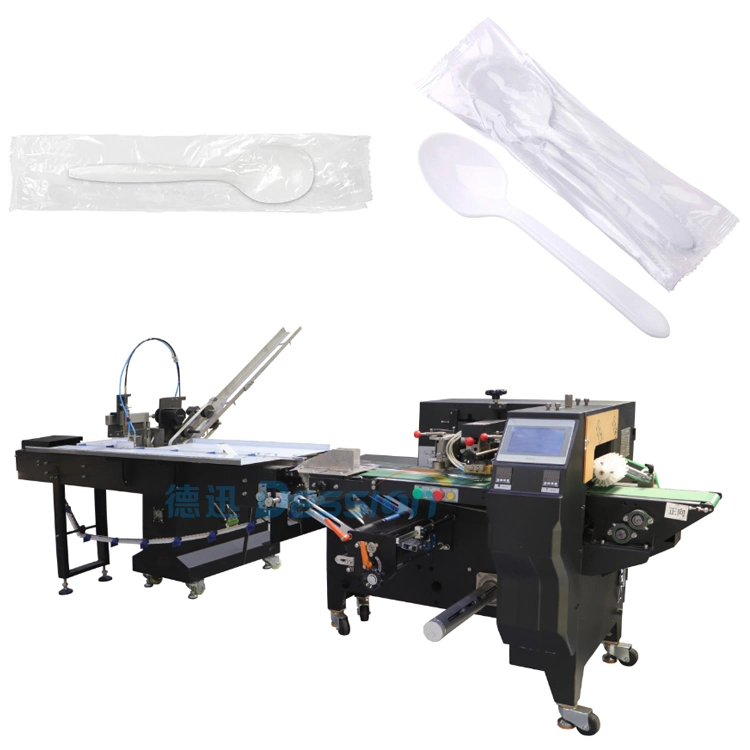 High Speed Disposable Spoon Packing Machine Plastic Spoon Packing Machine Wooden Spoon Packing Machine