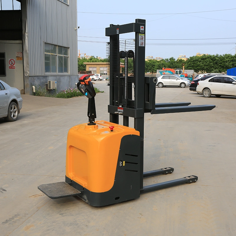 Wikeer Rider من نوع WikeFull Electric Stacker 1T 1.5 t 2t شاحنة منصة كهربائية للمستودع والحاوية