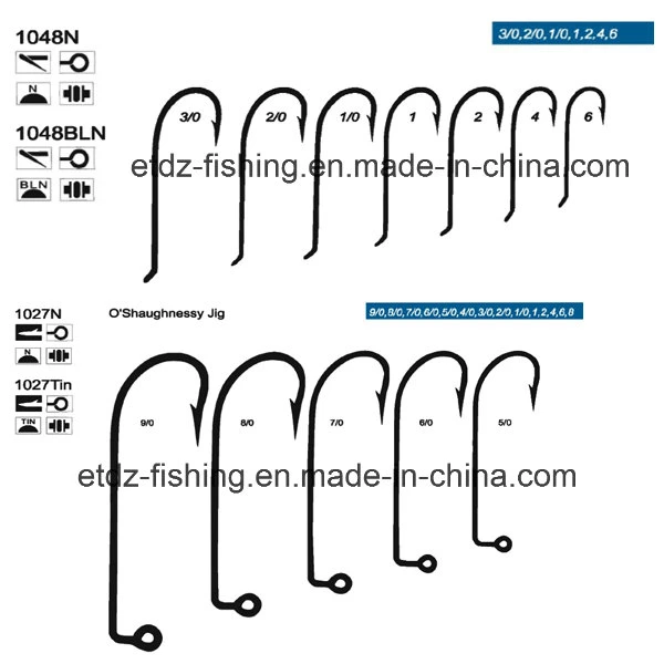 Hook de gusano Hooks de Mar de Kirby Budai o′ de Shaugnessy Carpa de Mar Ganchos de pesca