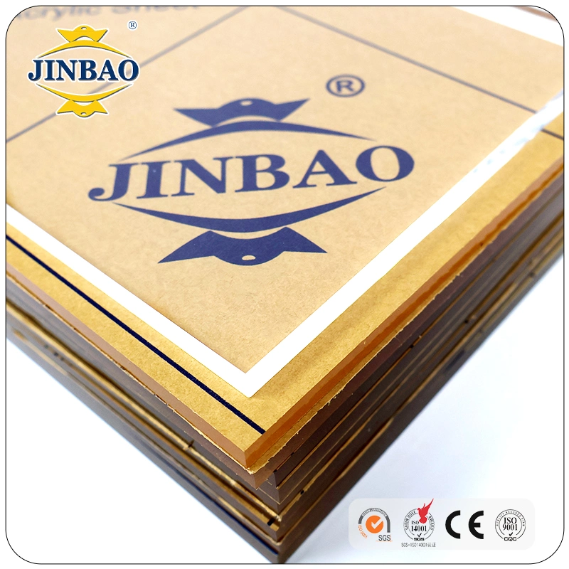 Jinbao 3mm 5 mm Thickness and Acrylic Material Color Transparent 5X7 4X8 Cast Acrylic Sheet/Acrilic Sheet