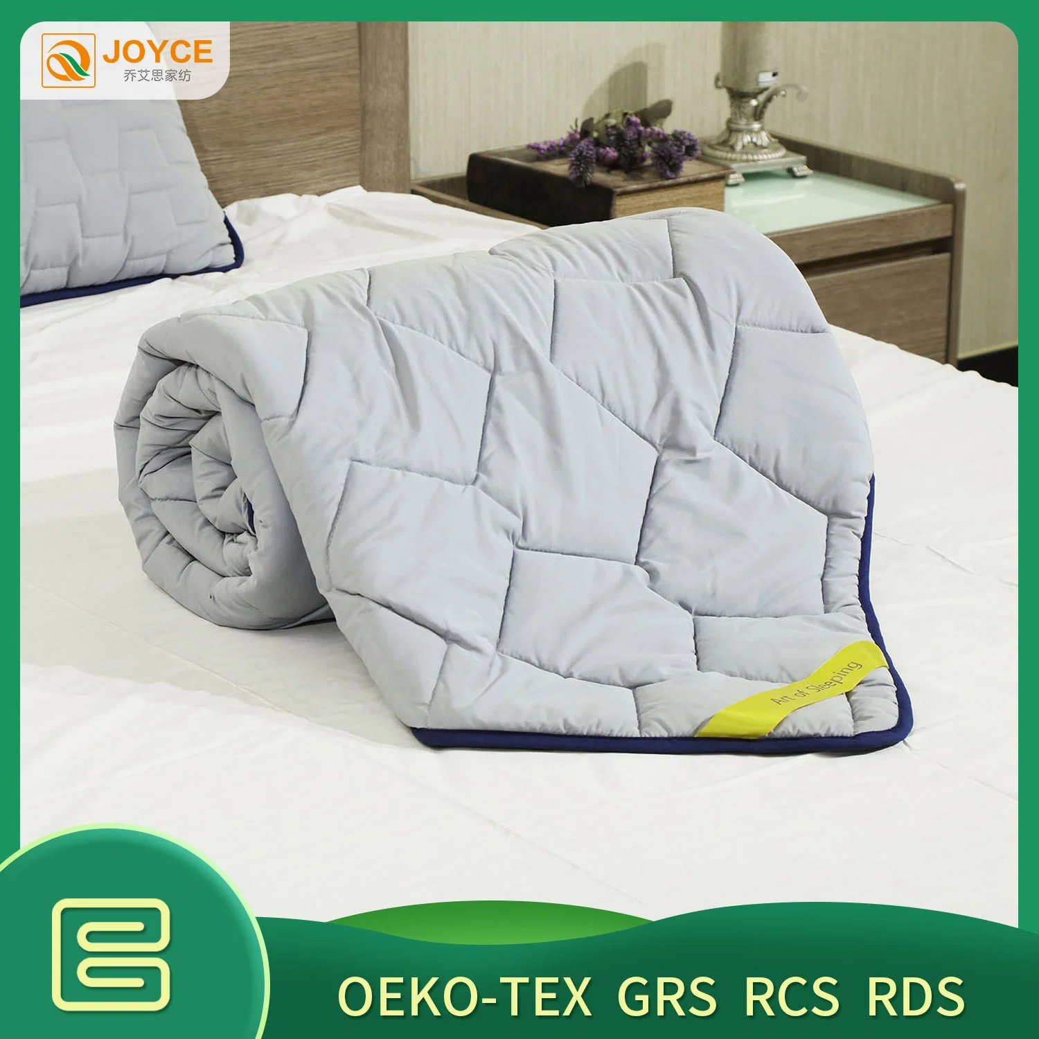 Light Weight Breathable Reversible Microfiber Comforter Bedding Products