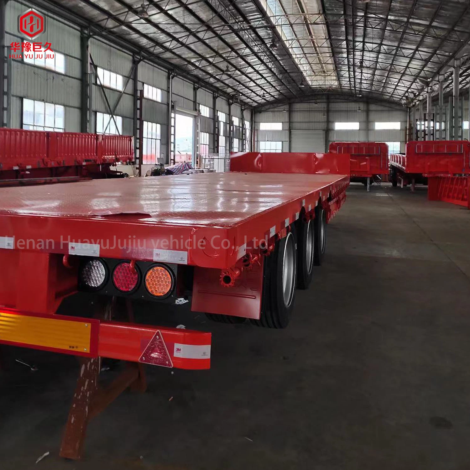 60 Ton Lowboy Deck Semi Truck Trailer para la venta