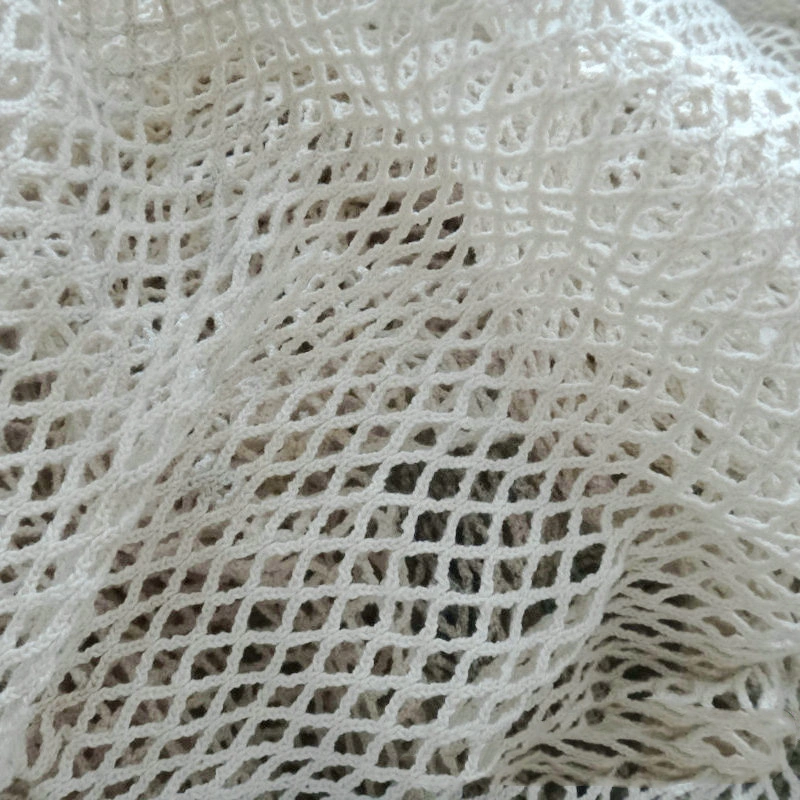 Cotton Warp Knitted Square Mesh Fabric