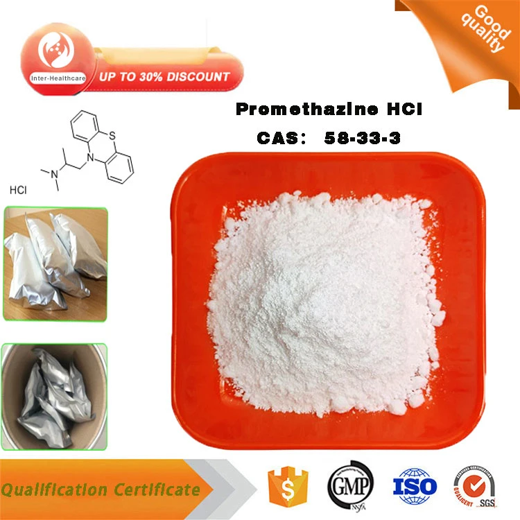 Para la venta de productos químicos farmacéuticos Promethazine HCl CAS 58-33-3 de polvo de la prometazina HCl