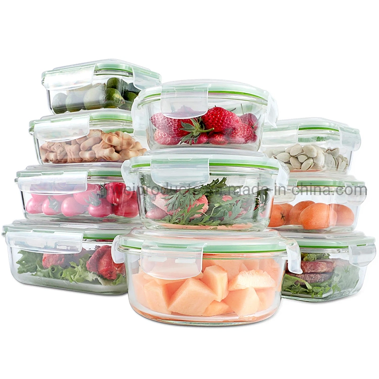 Rectangle/Square/Round Microwavable Kids Glass Lunch Box